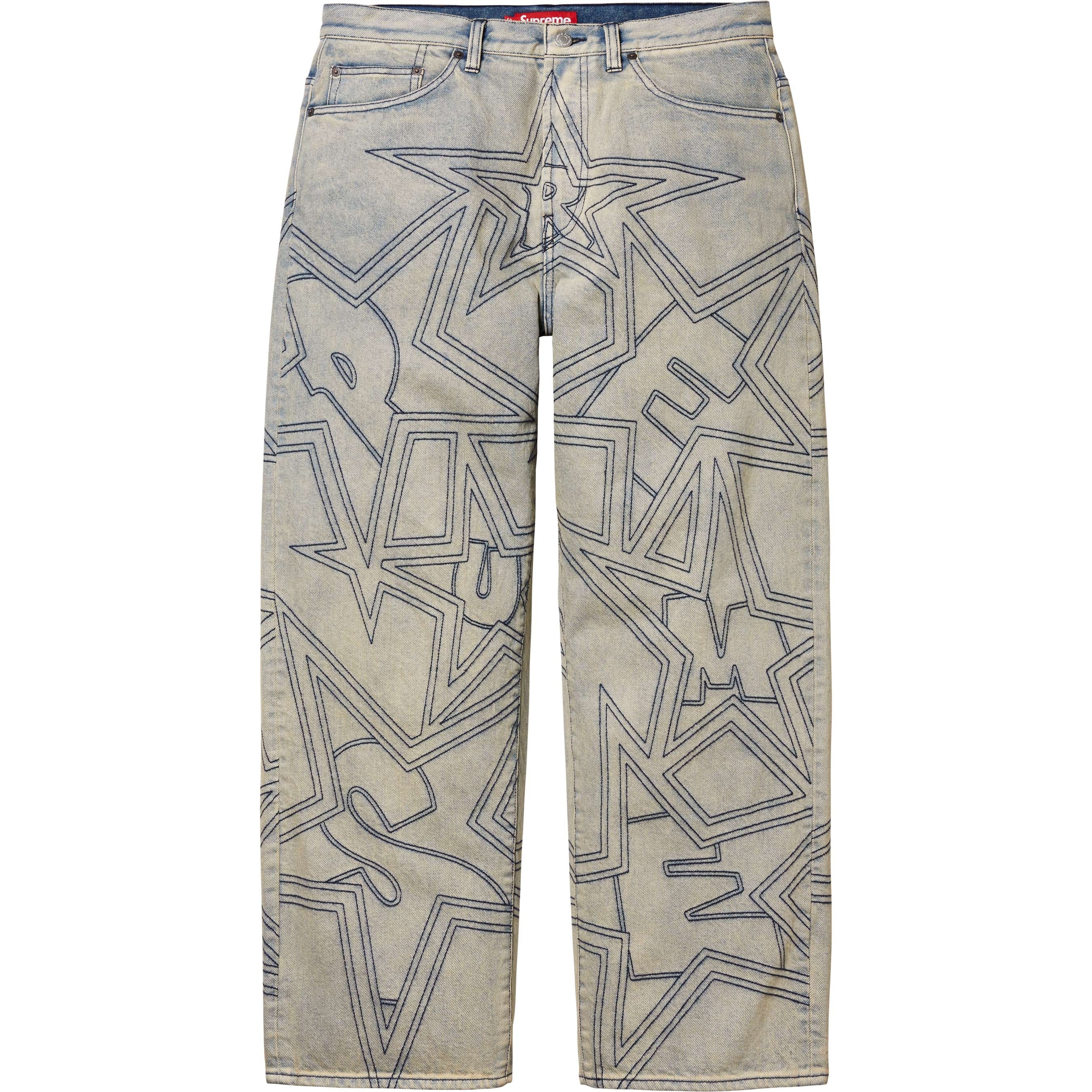 Stars Topstitch Baggy Jean view 9